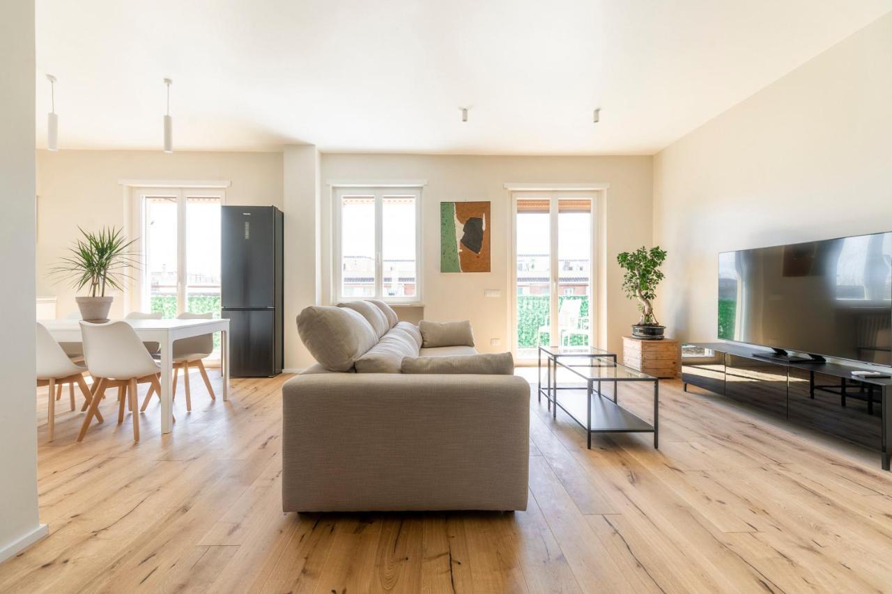 La Dolce Vita - Sunny Penthouse Trastevere Station 100Sqm Rom Exteriör bild